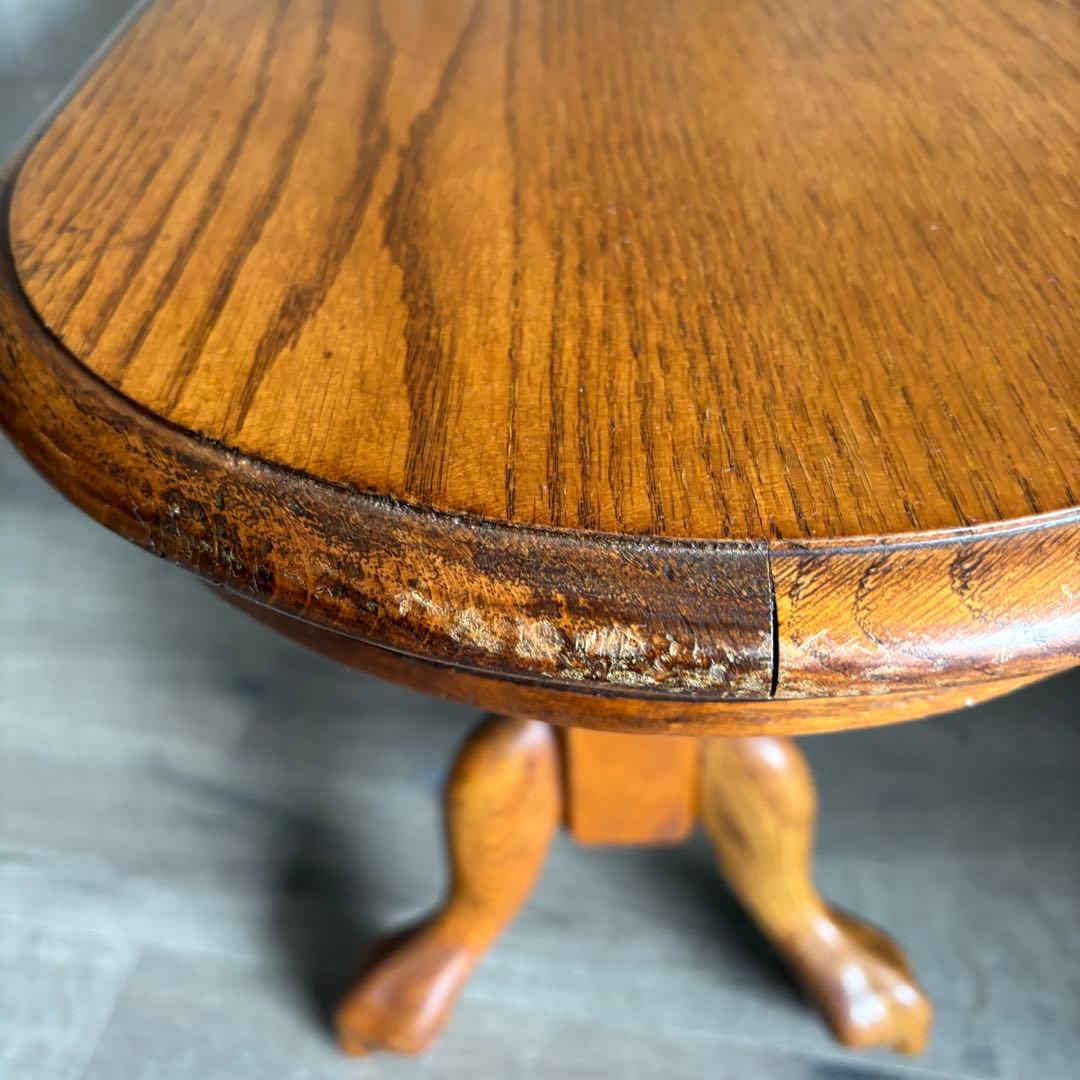 オーク材 オーバルコンソールテーブル