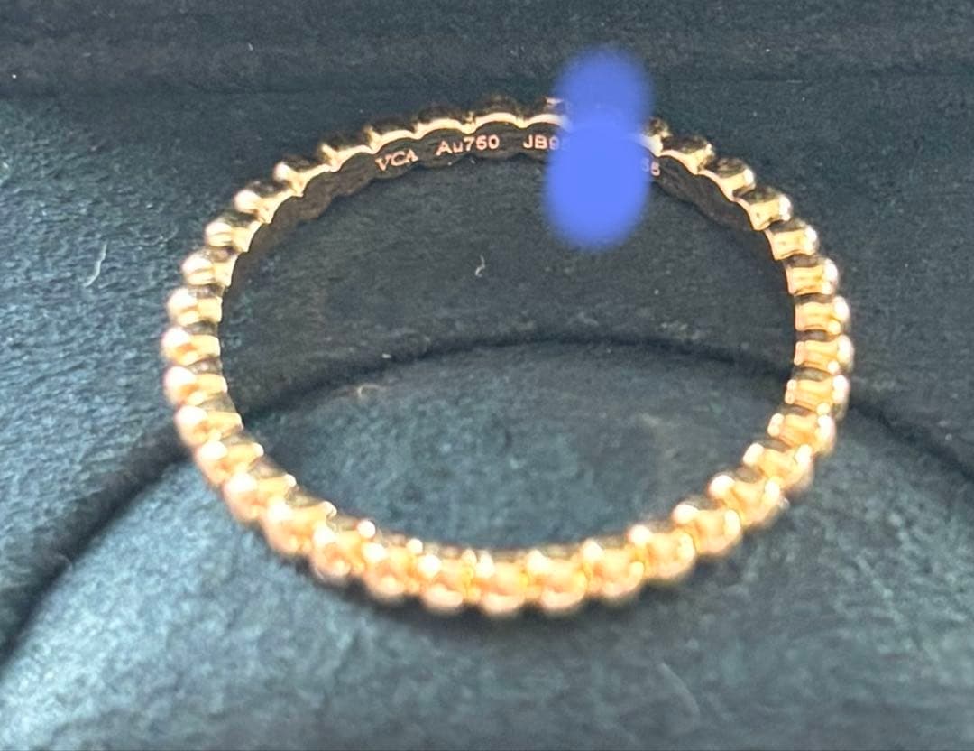 最終値下げ♪美品♪ヴァンクリ ペルレ スモール 55 15号 ローズゴールド