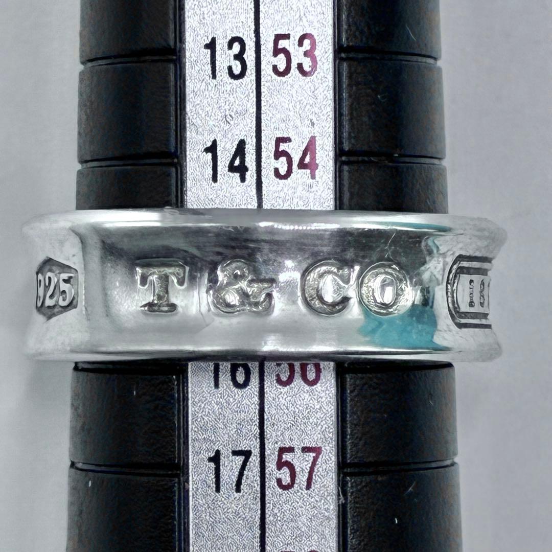 【美品】ティファニー 15.5号 ナローリング シルバー 大きめ 指輪　メンズ