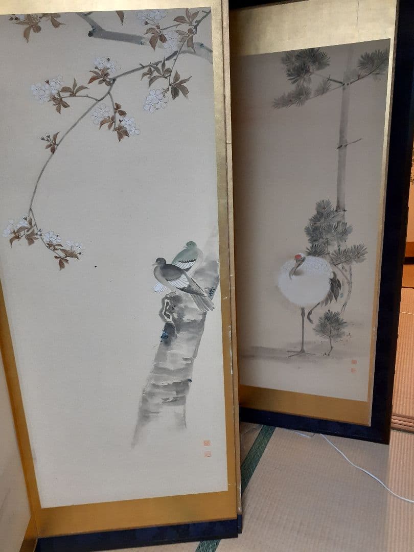 四季　屏風絵　12曲　引取専用