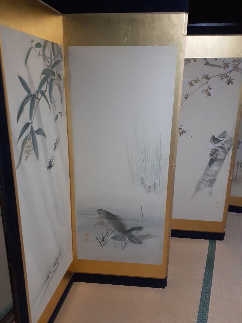 四季　屏風絵　12曲　引取専用