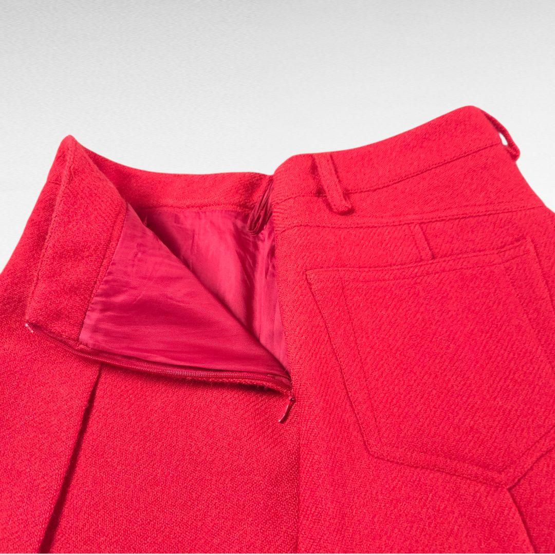 スカート MIU MIU Red Pleats Skirt Archive