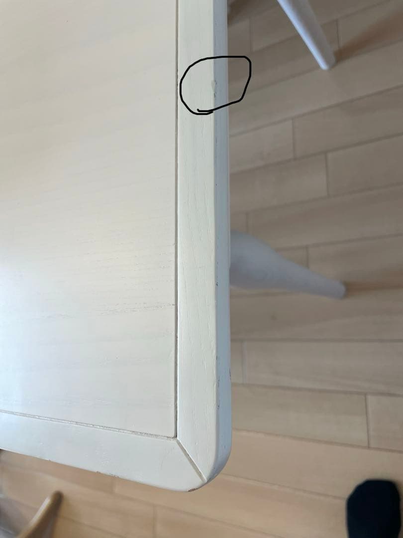 Francfranc♡アルパダイニングテーブル幅130cm 白♡フレンチ♡