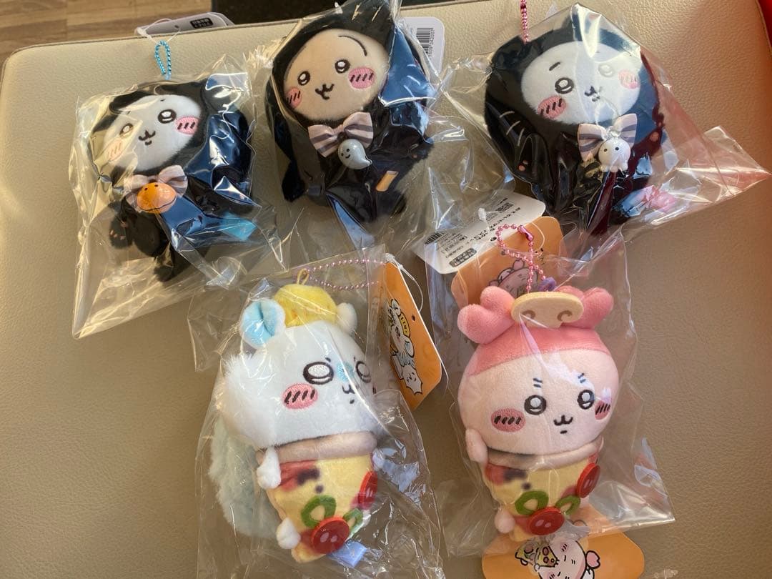 ちいかわ 黒猫のマスコット おそろいピザなマスコット コンプリート 5