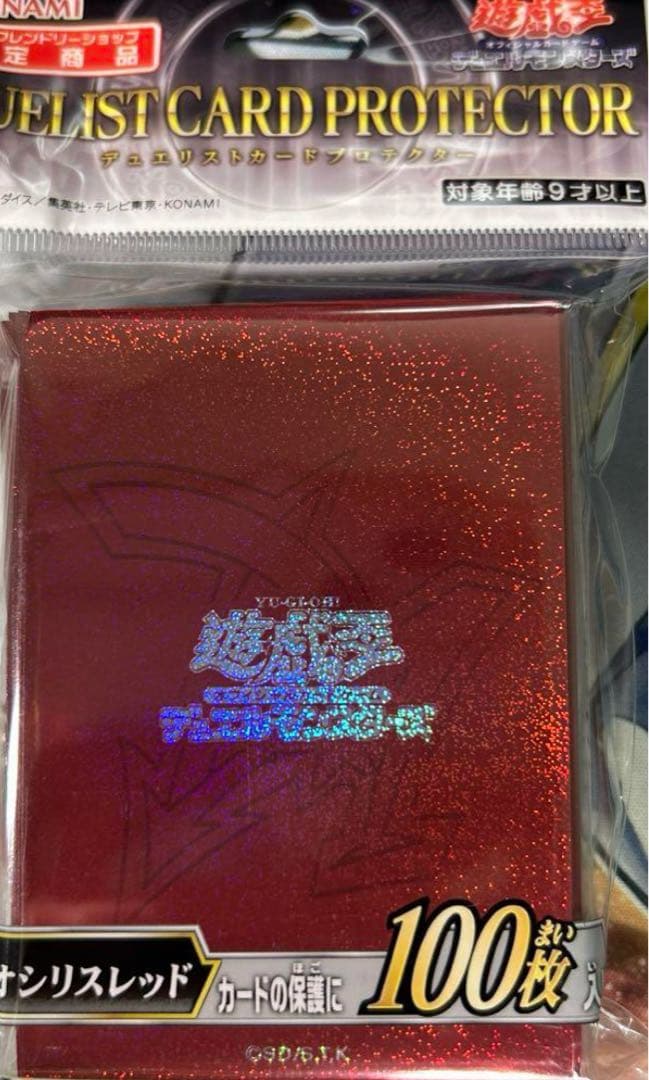 遊戯王OCG スリーブ デュエリストカードプロテクター オシリスレッド 64個