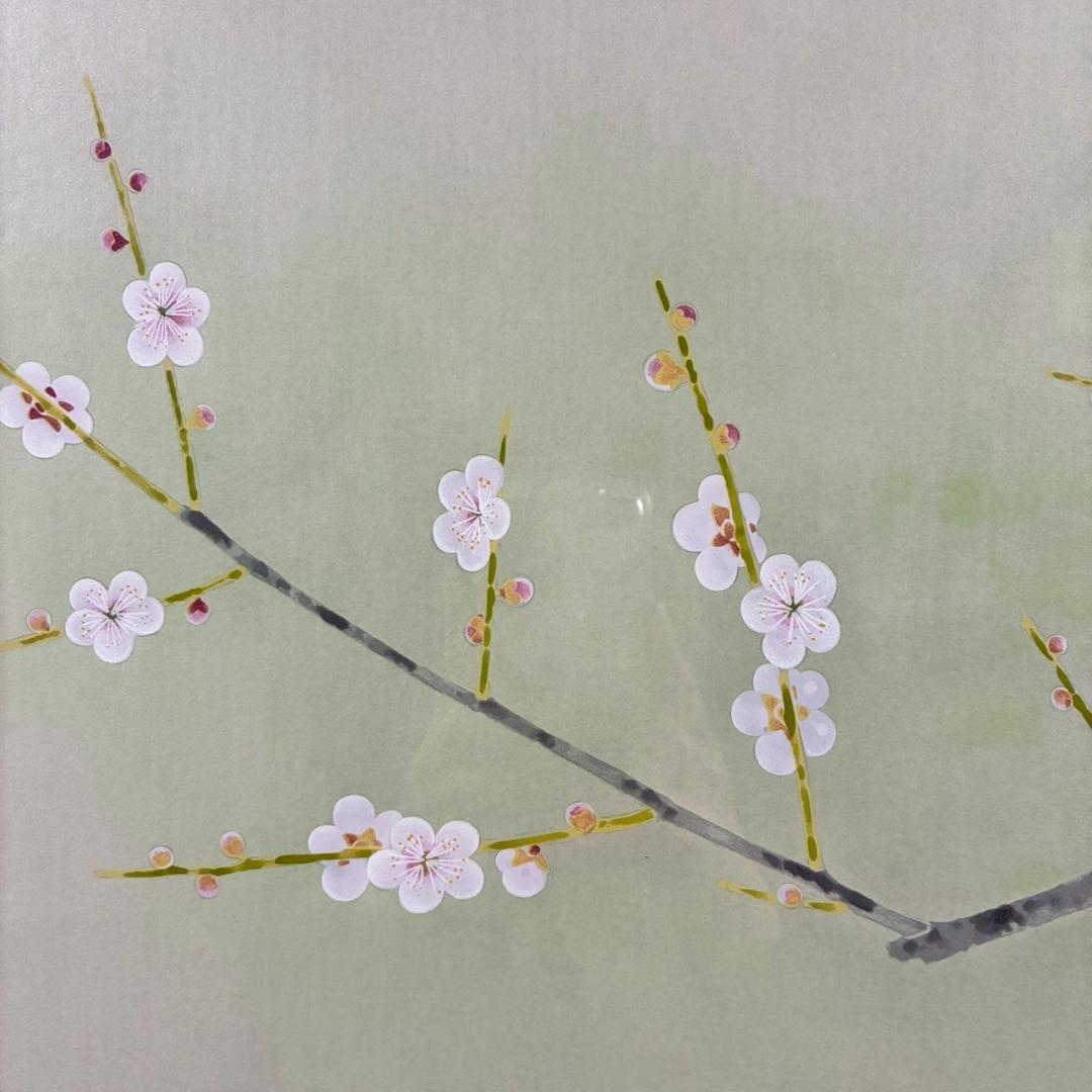 美品 上村淳之「尉鶲」シルクスクリーン 直筆サイン・落款・証明シール有 額縁入