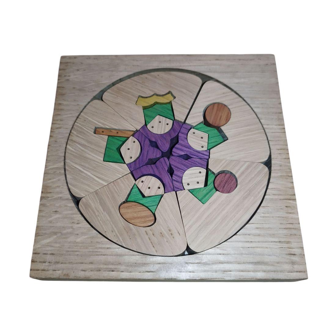 【希少】小黒三郎 円びな 五段飾り 組み木 雛人形