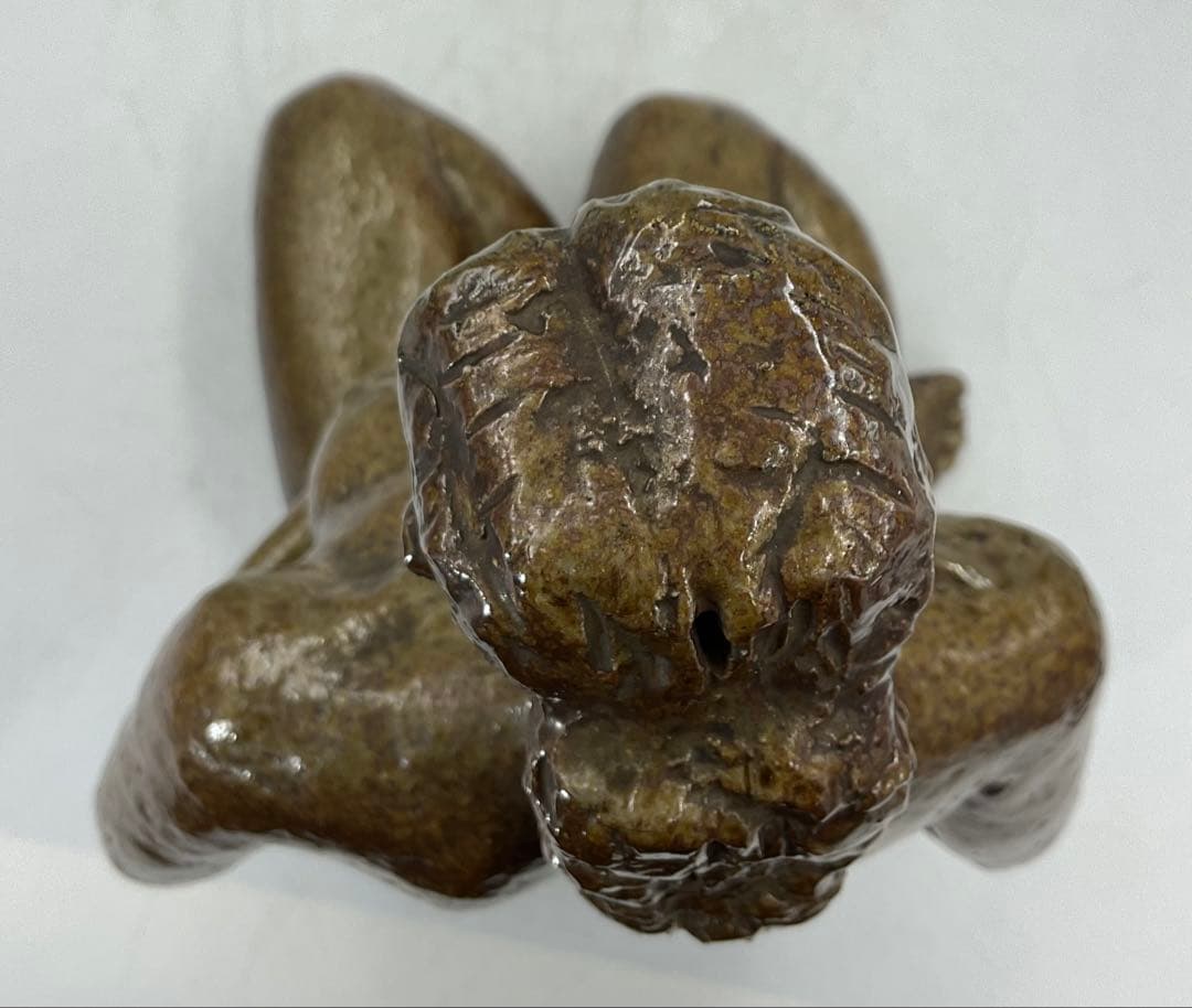 104】☆昭和初期の名工 陶彫作家 岡本錦朋先生 備前焼裸婦像