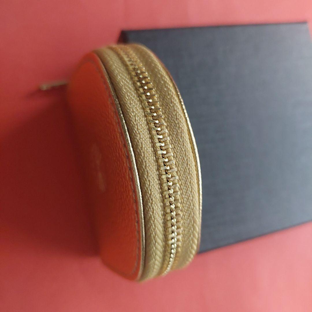 【新品】皇居 限定　馬蹄型　小銭入　財布 　ゴールド　金色　本革　ケース