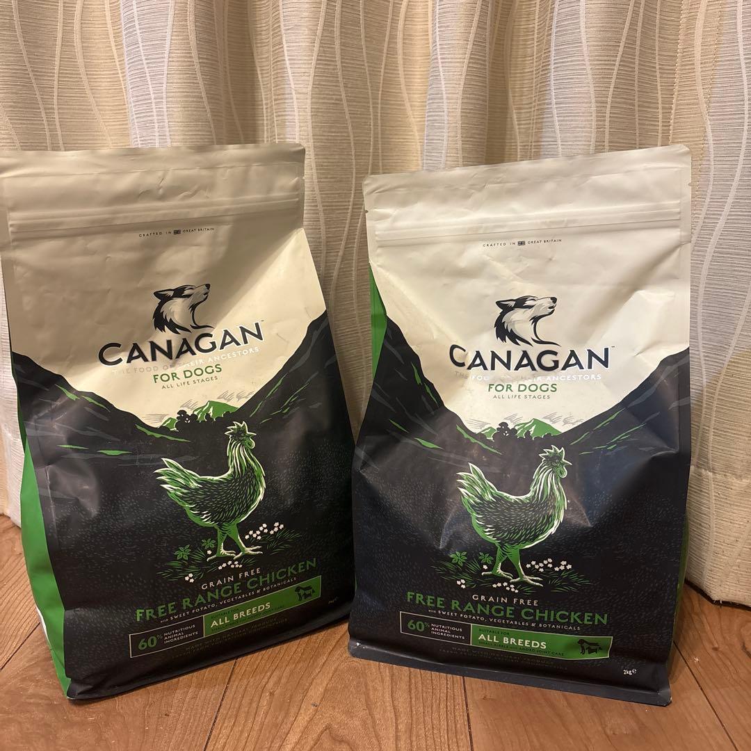 CANAGAN フリーレンジチキン ドッグフード 2袋 Amazon.co.jp: カナガン ドッグフード チキン 大型犬用 (2kg