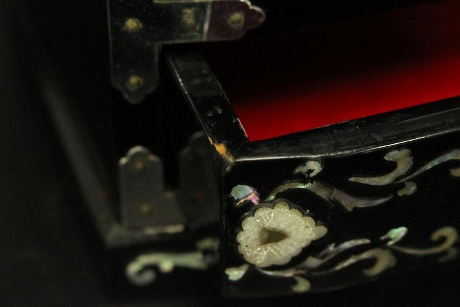 高麗美術 螺鈿 引き出し箱 美品(ZE366)