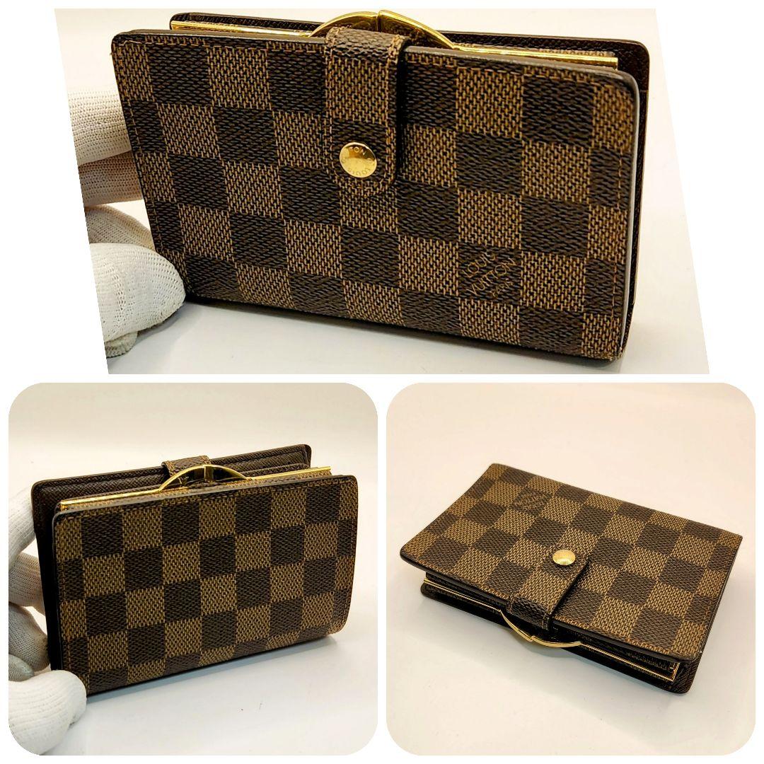 人気モデル⭐ルイヴィトン ダミエ　コンパクト⭐️ヴィエノワ　がま口二つ折り財布