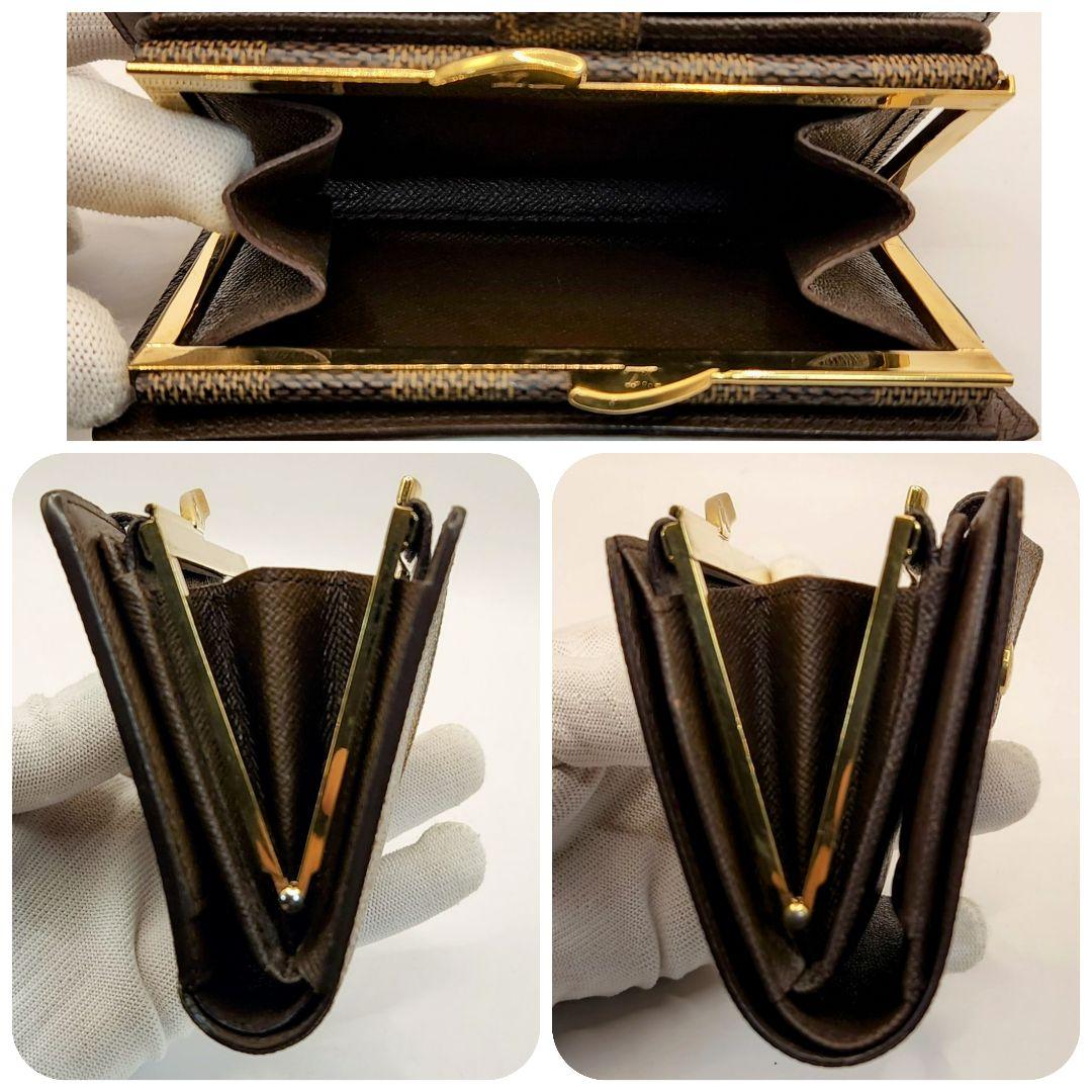 人気モデル⭐ルイヴィトン ダミエ　コンパクト⭐️ヴィエノワ　がま口二つ折り財布