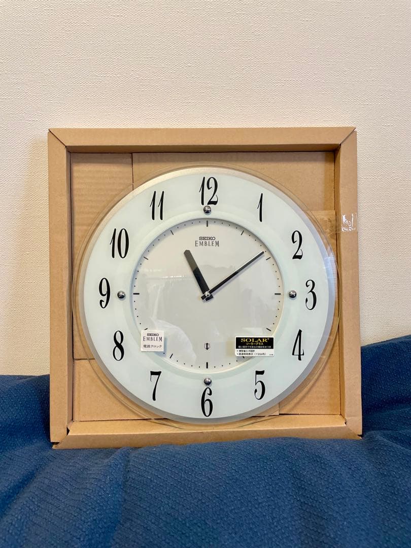 【※最終値引き】SEIKO 高級 エンブレム 電波時計 HS533W 掛け時計