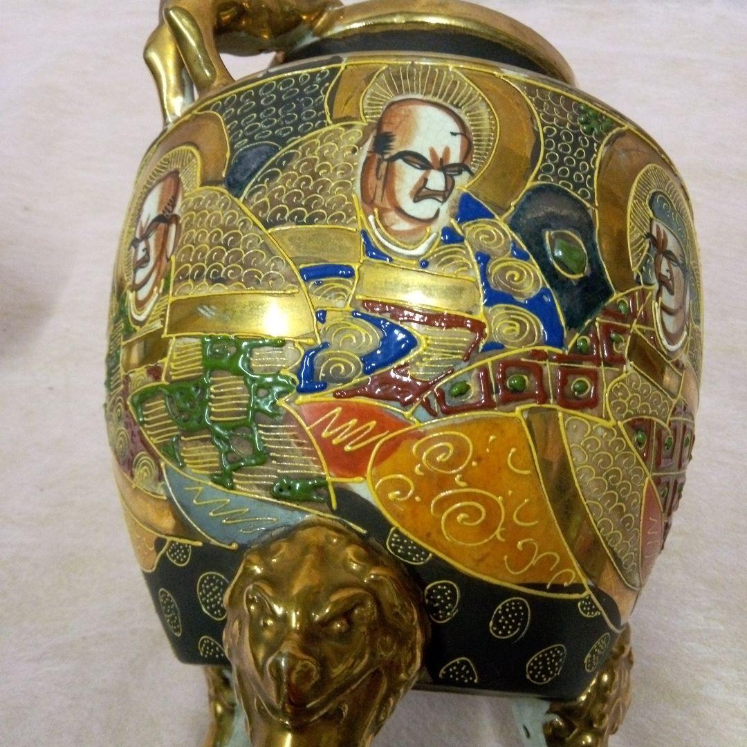 京薩摩 錦光山 香炉 古美術 古道具 骨董