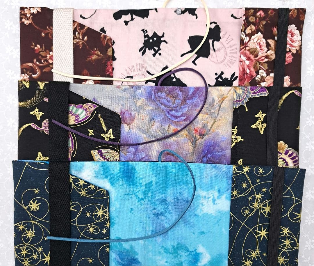 ayumi③ブックカバー、フラット ポーチ