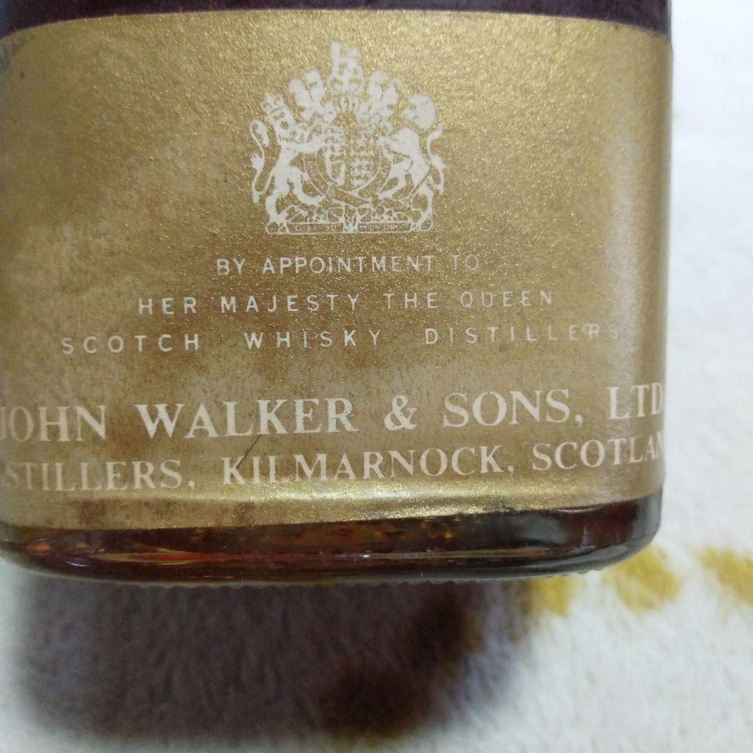 希少 ジョニーウォーカー 黒ラベル ウイスキー特級 未開封 70年代 古酒
