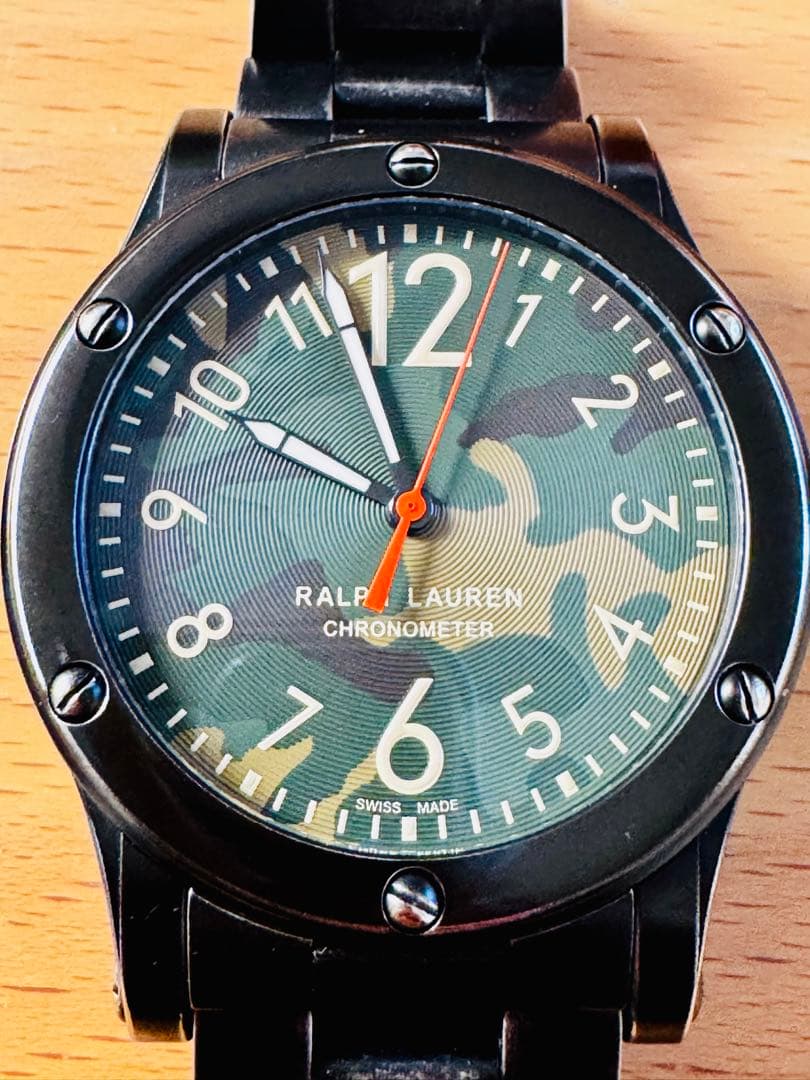 ☆付属品完備45mm超美品RL67サファリビンテージステンレスベルト☆