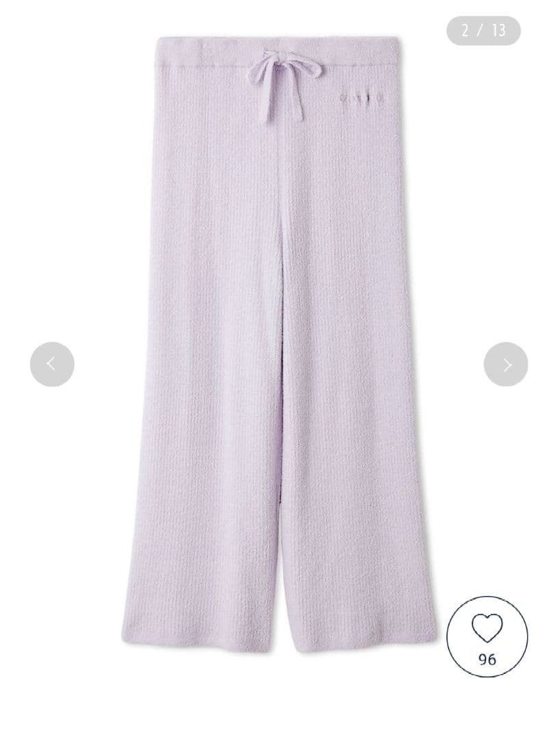 gelato pique ルームウェアラベンダー　上下セット