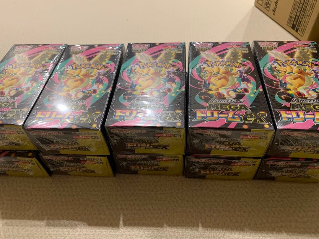 ポケモンカード MEGA ドリームex シュリンク付き 10BOX - メルカリ