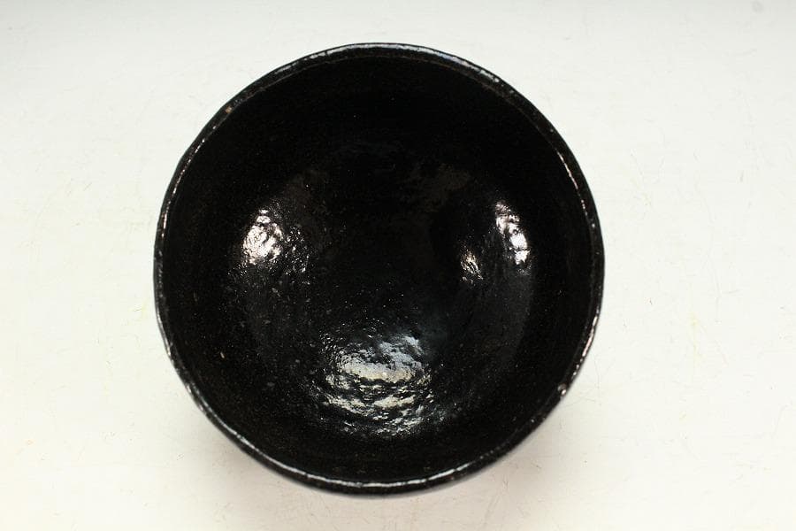 茶道具 四代 清水六兵衛 六居作 黒楽 富士茶碗 共箱(K-XA950) - メルカリ