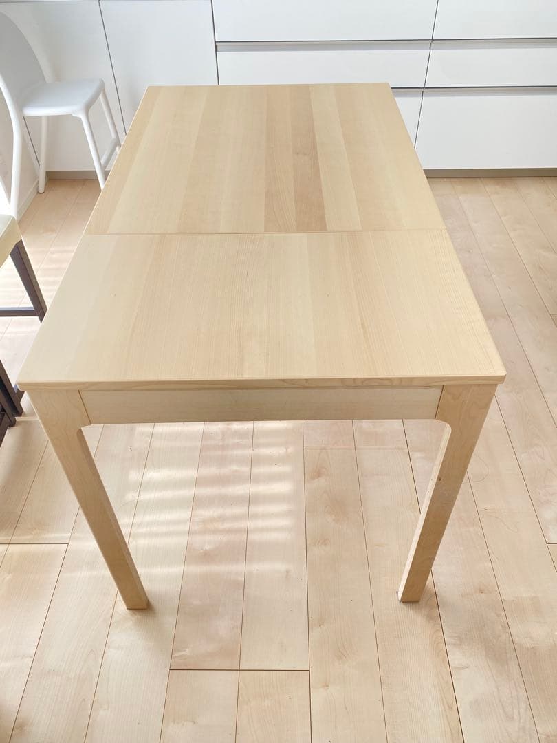 【美品】IKEA EKEDALEN エーケダーレン 伸長式テーブルバーチ