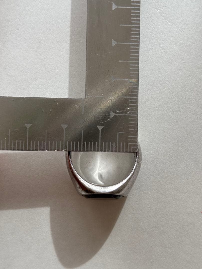 TOM WOOD トムウッドリングシルバー サイズ不確定　指輪　ブラックストーン