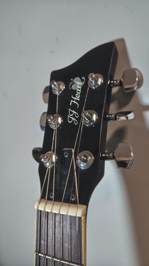 JJ Head ブラックアコースティックギター