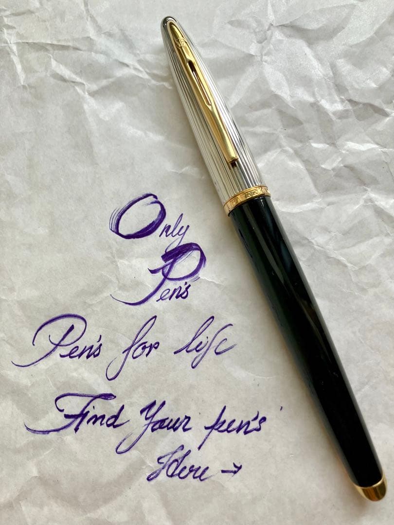 にゃー様　Waterman ウォーターマン　万年筆　カレン　デラックス　18k にゃー様 Waterman ウォーターマン 万年筆 カレン デラックス 18k