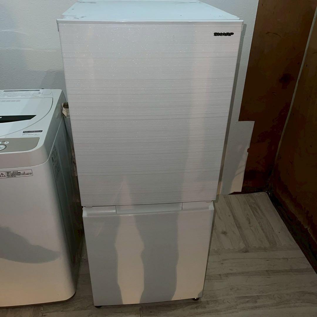 【SHARPセット】　配送設置無料 冷蔵庫・洗濯機セット 新生活
