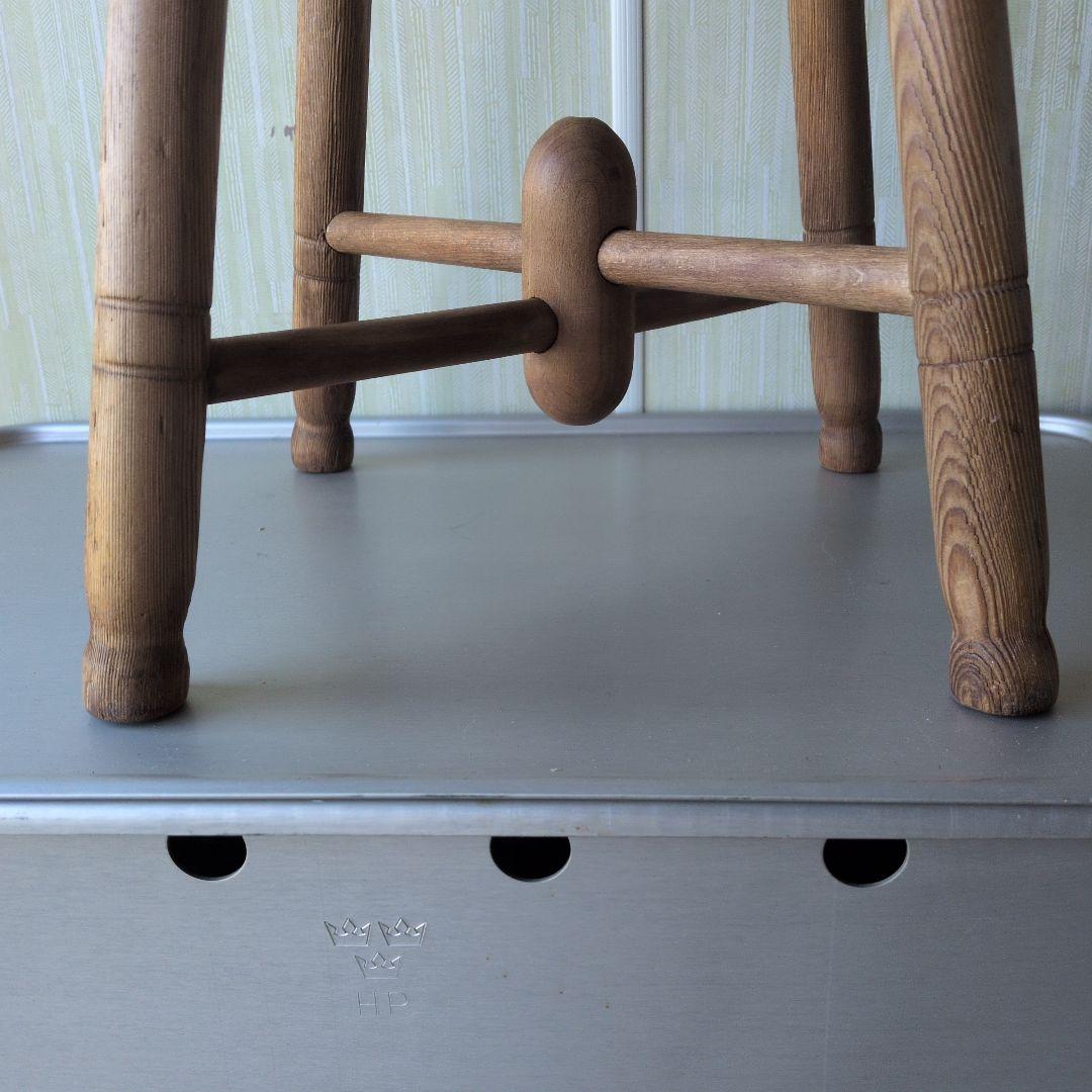 アンティークイギリス木製ラウンドスツール