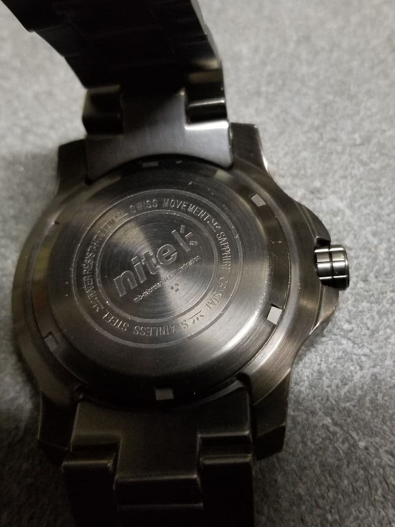 希少 ミリタリーウォッチ nite alpha PVD 旧ロゴ