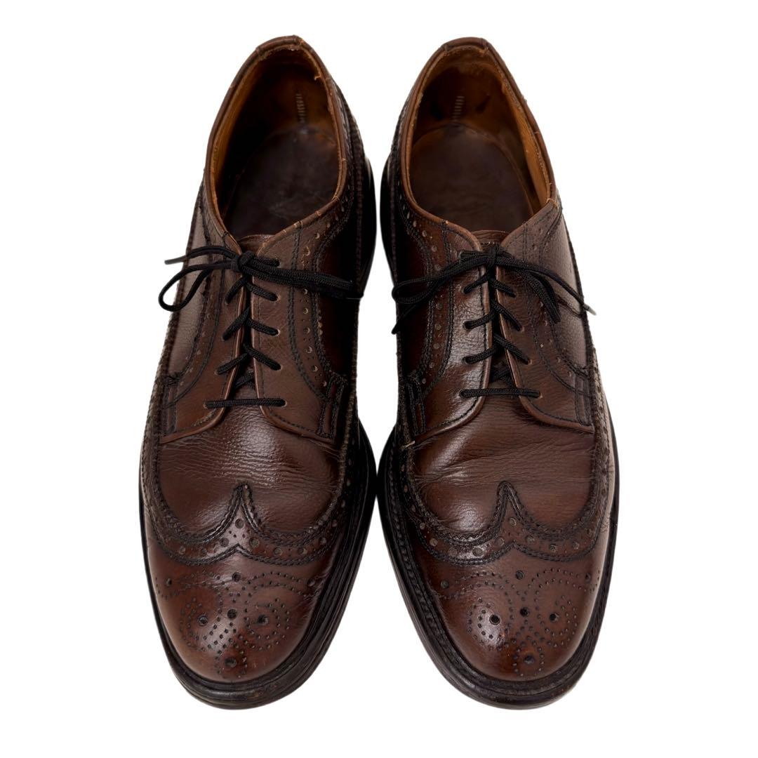 70s~ヴィンテージ レザーシューズ Florsheim ウイングチップ 革靴