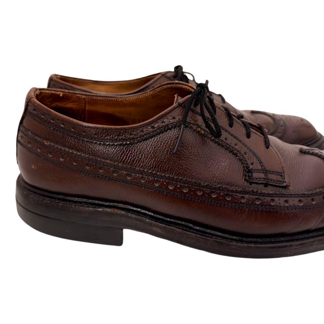 70s~ヴィンテージ レザーシューズ Florsheim ウイングチップ 革靴