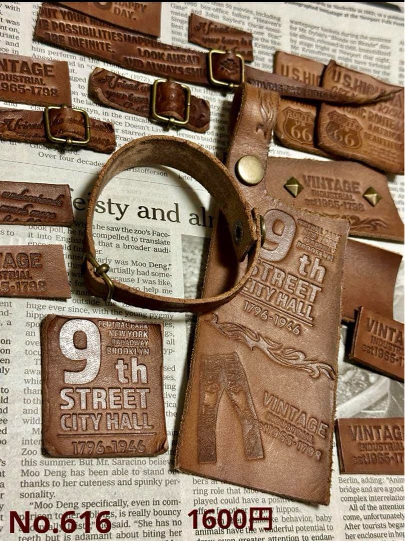 専用 染色革タグ 革タグ レザータグ 刻印タグ ハンドメイド