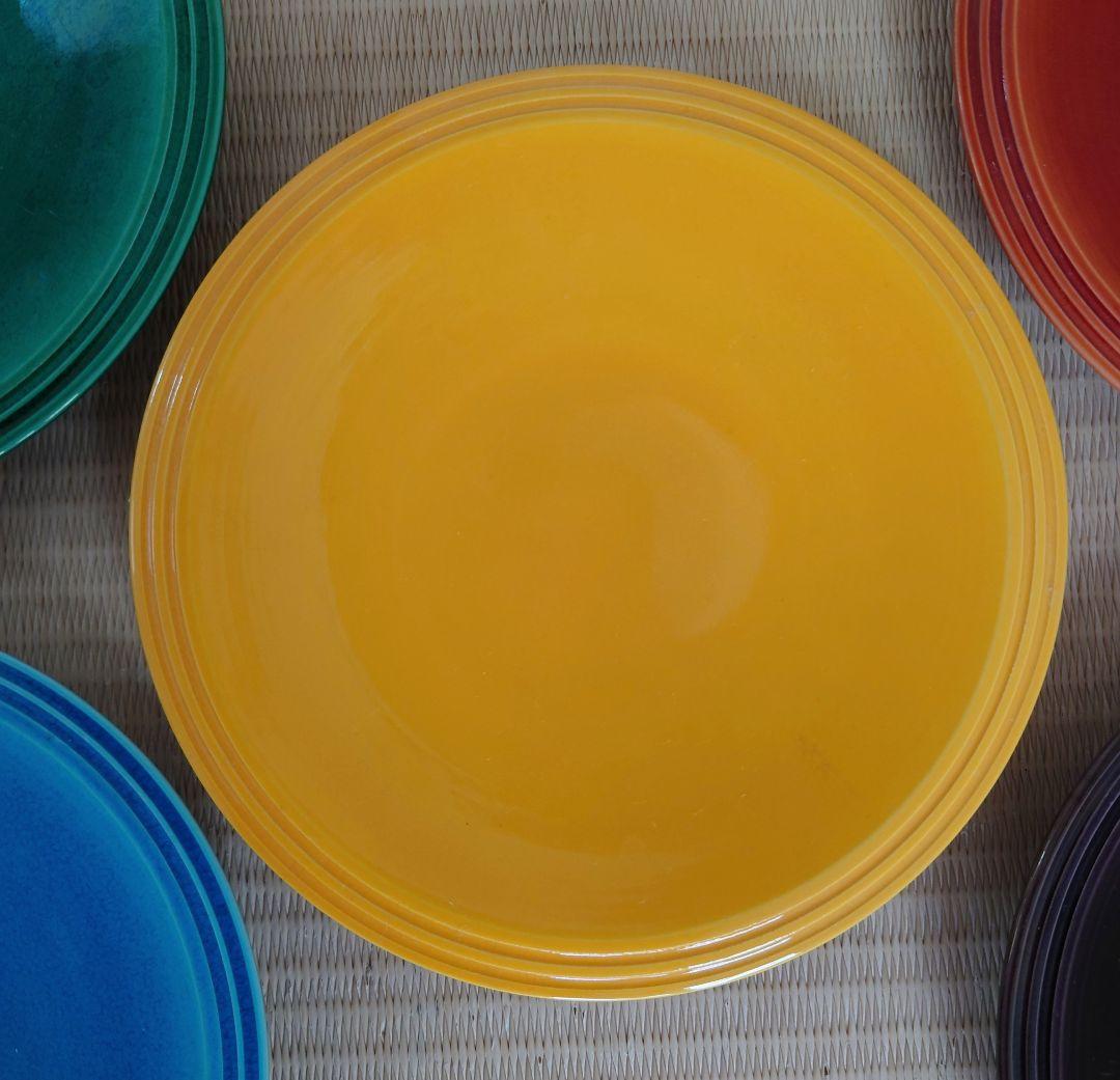 中村翠嵐　交趾五色　銘々皿　5枚