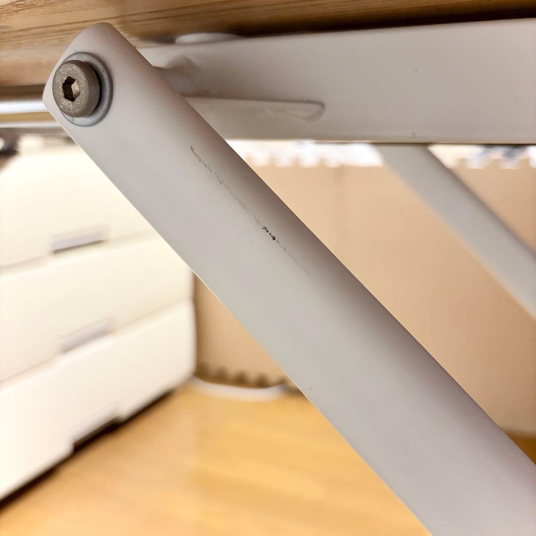 【最終値下げ】 ロウヤ 無段階で使いやすい◎ 昇降式テーブル 約120×70