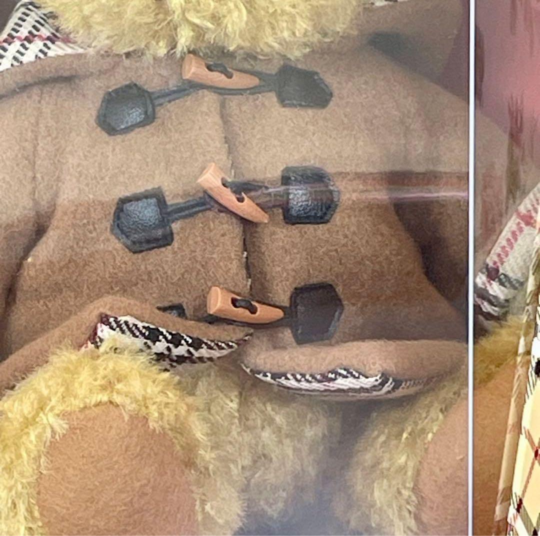 激レア 希少品 新品未使用 BURBERRY ぬいぐるみ ダッフルコート風 箱付