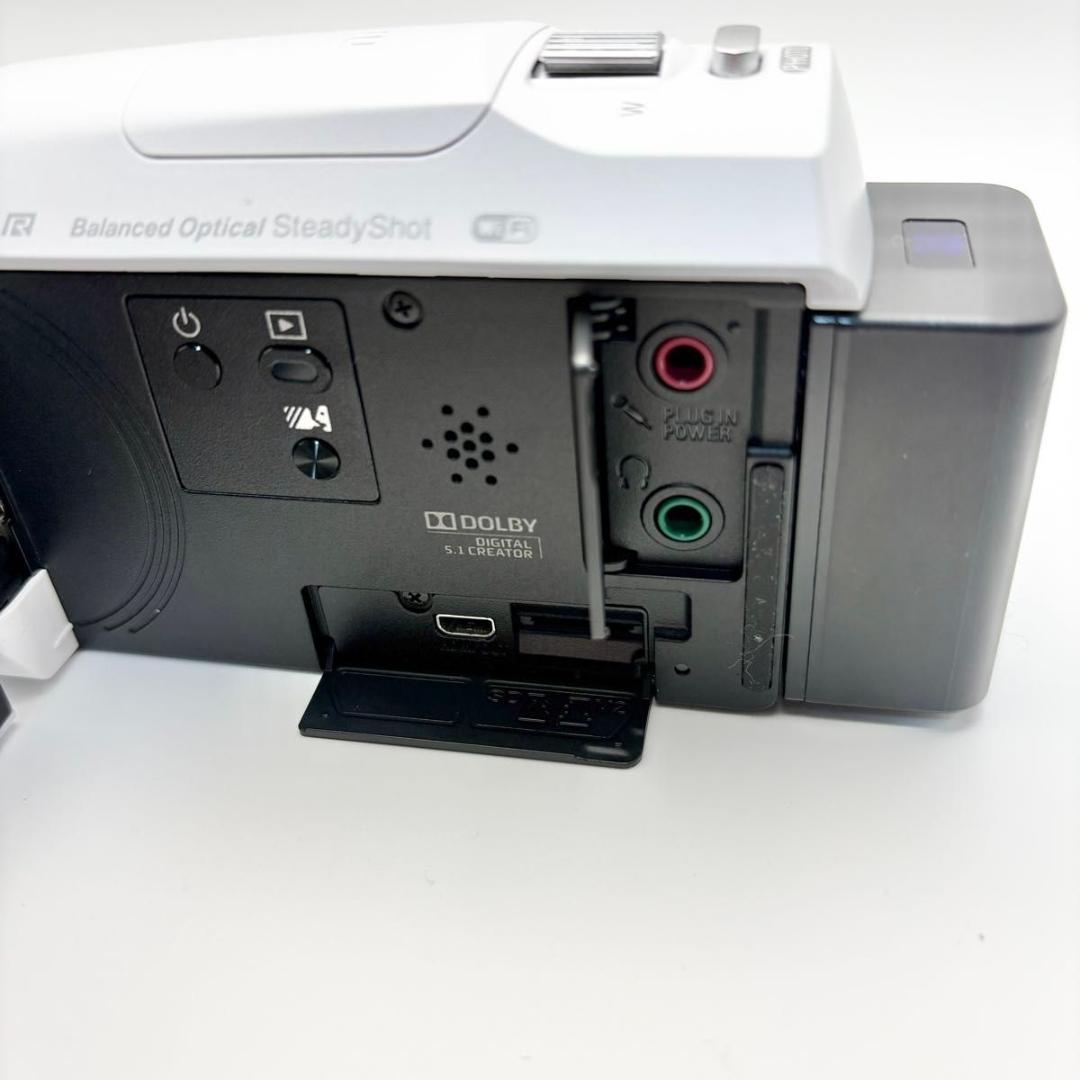 美品　SONY ソニー HDR-CX680 ホワイト ビデオカメラ ハンディカム