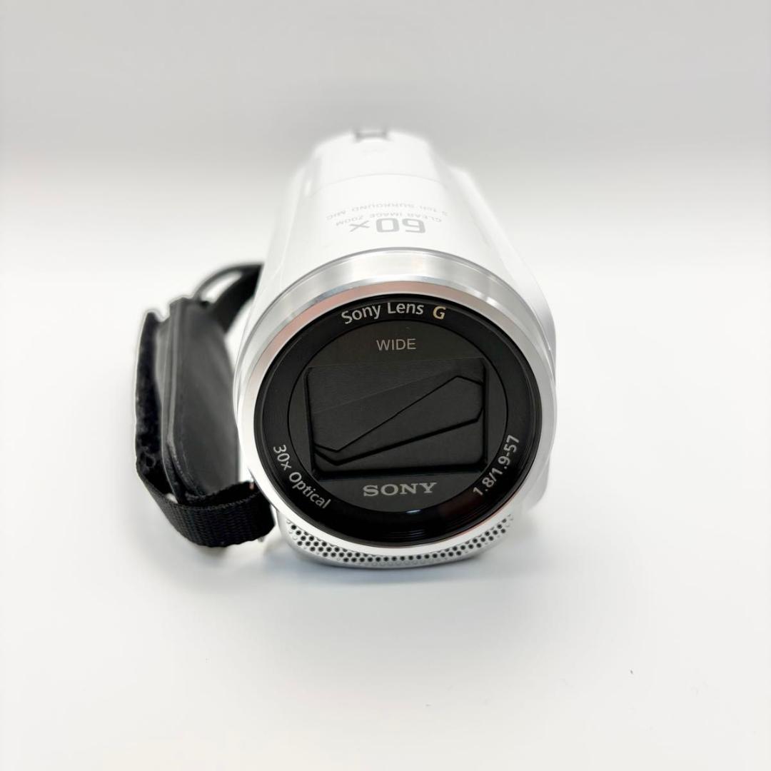 美品　SONY ソニー HDR-CX680 ホワイト ビデオカメラ ハンディカム