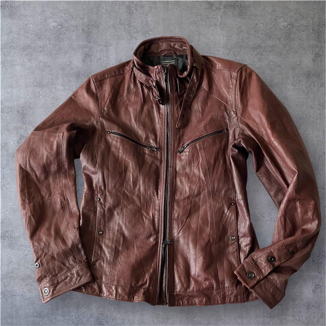 00s NICOLE CLUB FOR MEN 本革レザーライダースジャケット - メルカリ
