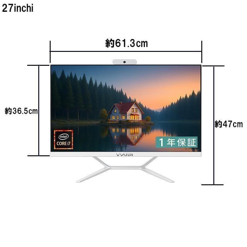 2025年発売 大人気 27型 新品 一体型PC Win11 SSD128GB - メルカリ