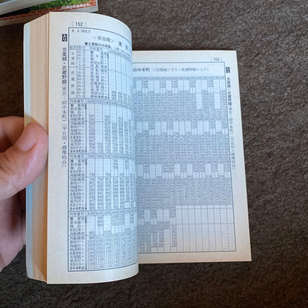 鉄道　時刻表　ミニ②
