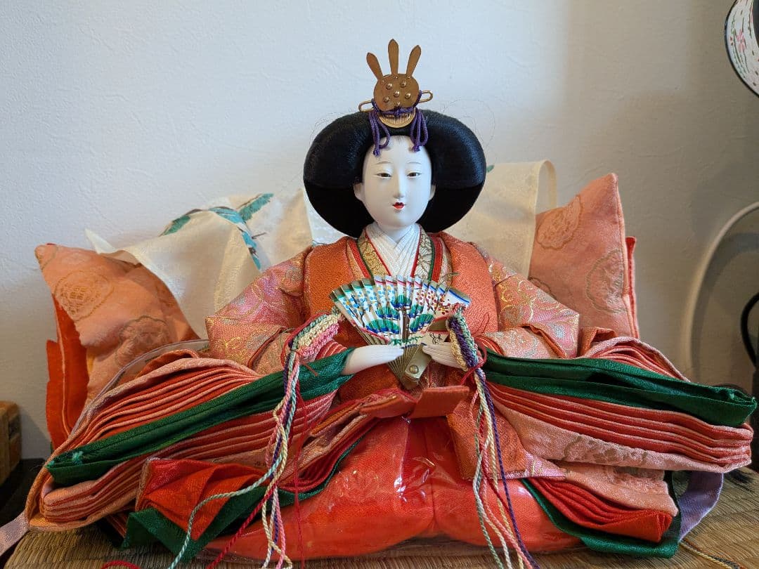 ひな人形　島津　お雛様、お内裏様、屏風、ぼんぼり