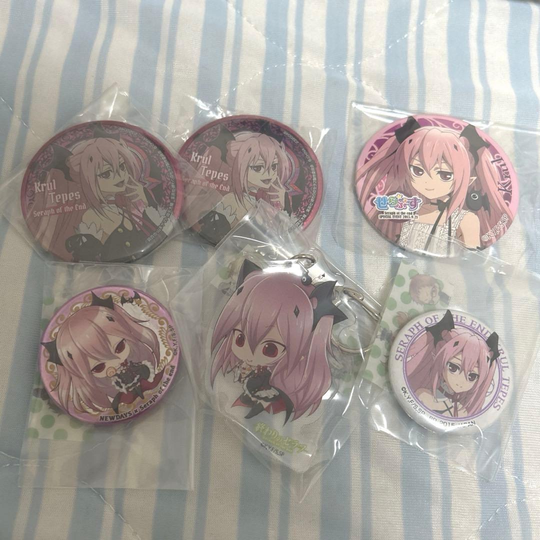 終わりのセラフ せらふぇす クルル・ツェペシ 缶バッジ 終わりのセラフ