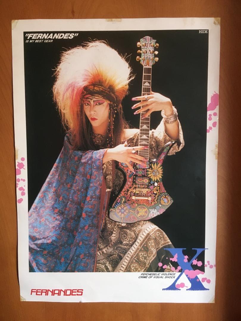 X JAPAN hide フェルナンデス ポスター 非売品 フェルナンデス hide