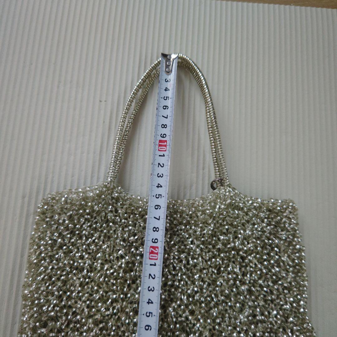 アンテプリマ　シルバー　ハンドバッグ　ワイヤーバッグ　スクエア