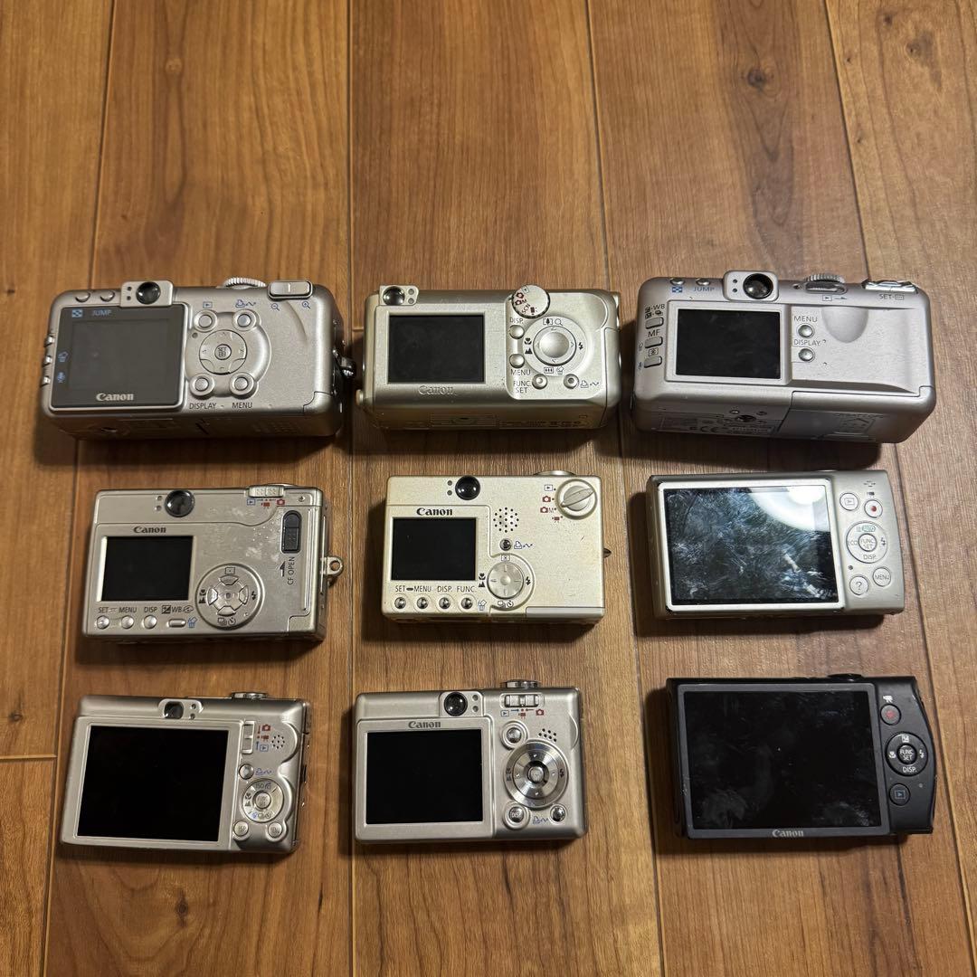 ジャンク9台セット CANON IXY デジタルカメラ