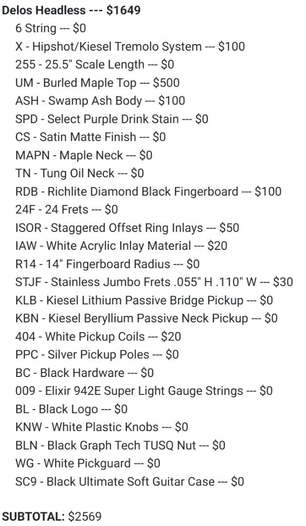 Kiesel DelosHD Bareknuckle ヘッドレス モディファイ