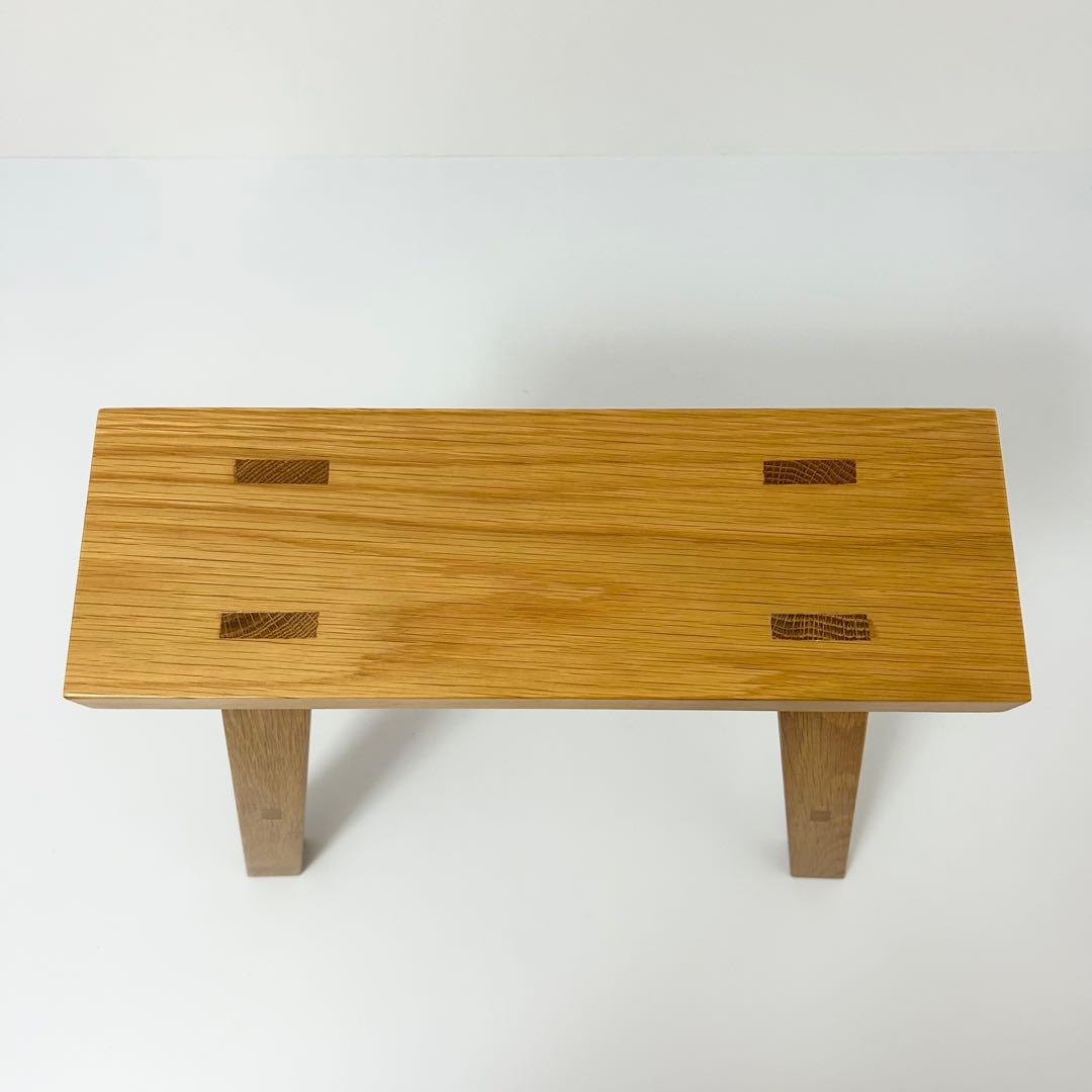 無印良品 MUJI ベンチ オーク材 小 廃盤品 スツール ①